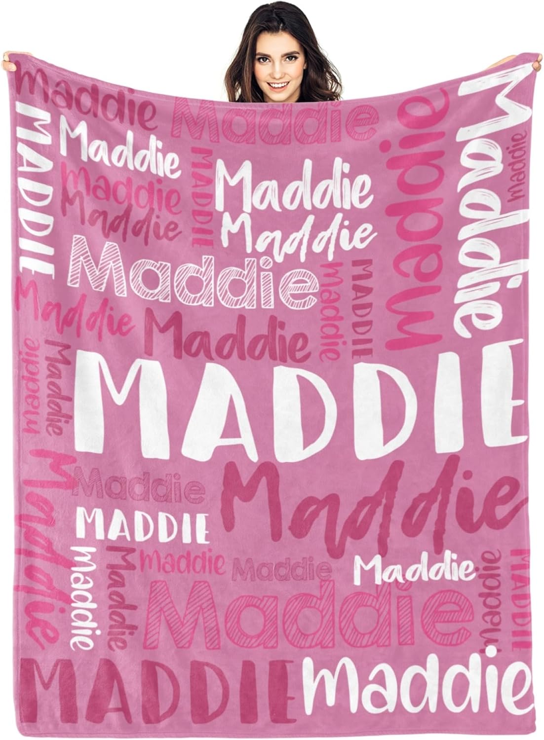 Personalized Blanket for Kids Adult Custom Name Blanket Flannel