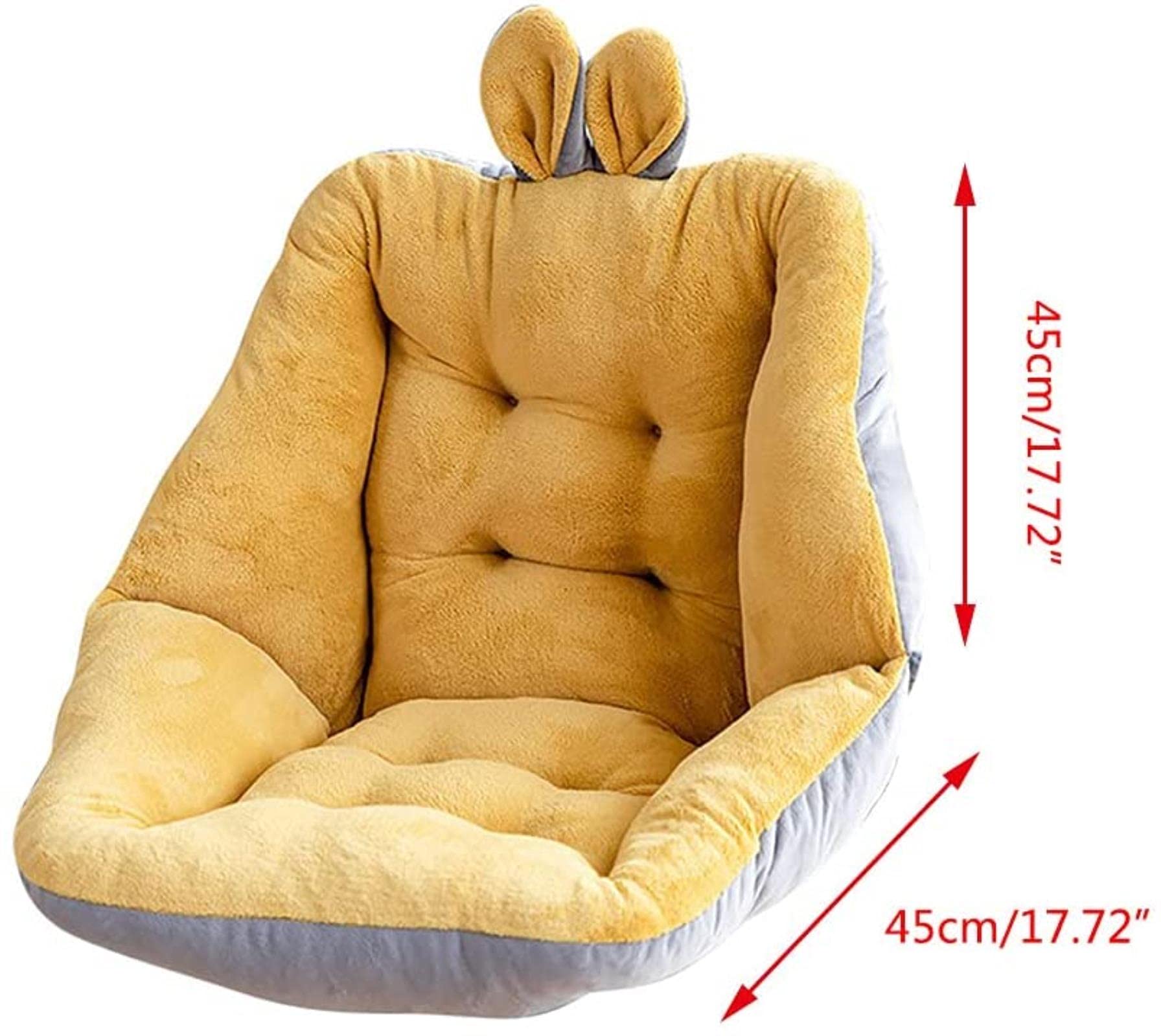 Cartoon zitkussen met rugleuning Antislip stoelkussen Semi-ingesloten Cartoon zitkussen met rugleuning Antislip stoelkussen Semi-ingesloten