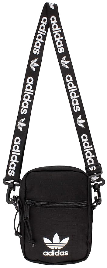 Adidas Originals Unisex Festival Crossbody Bag Black White One Size Amazon In Shoes Handbags