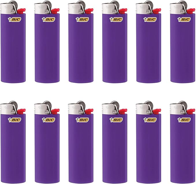 Encendedores BIC Clásicos Bolsillo Púrpura Pack de 12 miniatura 3