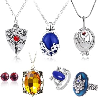 7 pcs Elena Gilbert Opening Vervain Locket Bonnie Necklaces Vampire Daywalking Katherine Sapphire Salvatore Damon Stefan finger Family Crest Rings Diamond Stud Earring