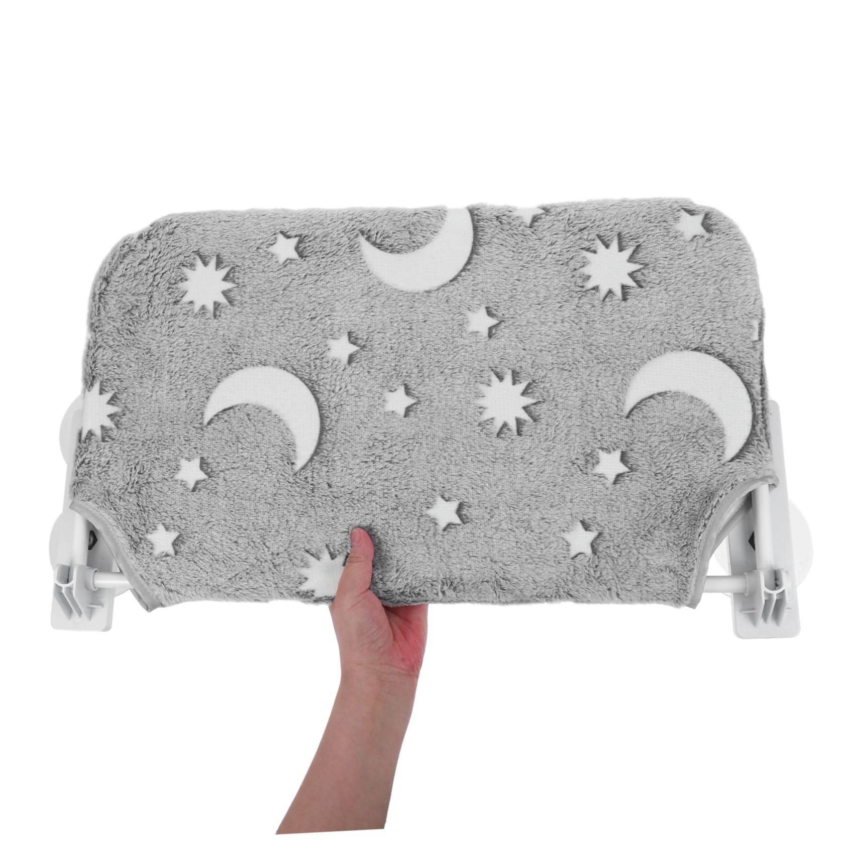 TOYANDONA Hamac de Fenêtre pour Chat, Lit Pliable en Peluche, Motif Étoiles Lumineuses, sans Fil, pour Intérieur, Siège Confortable