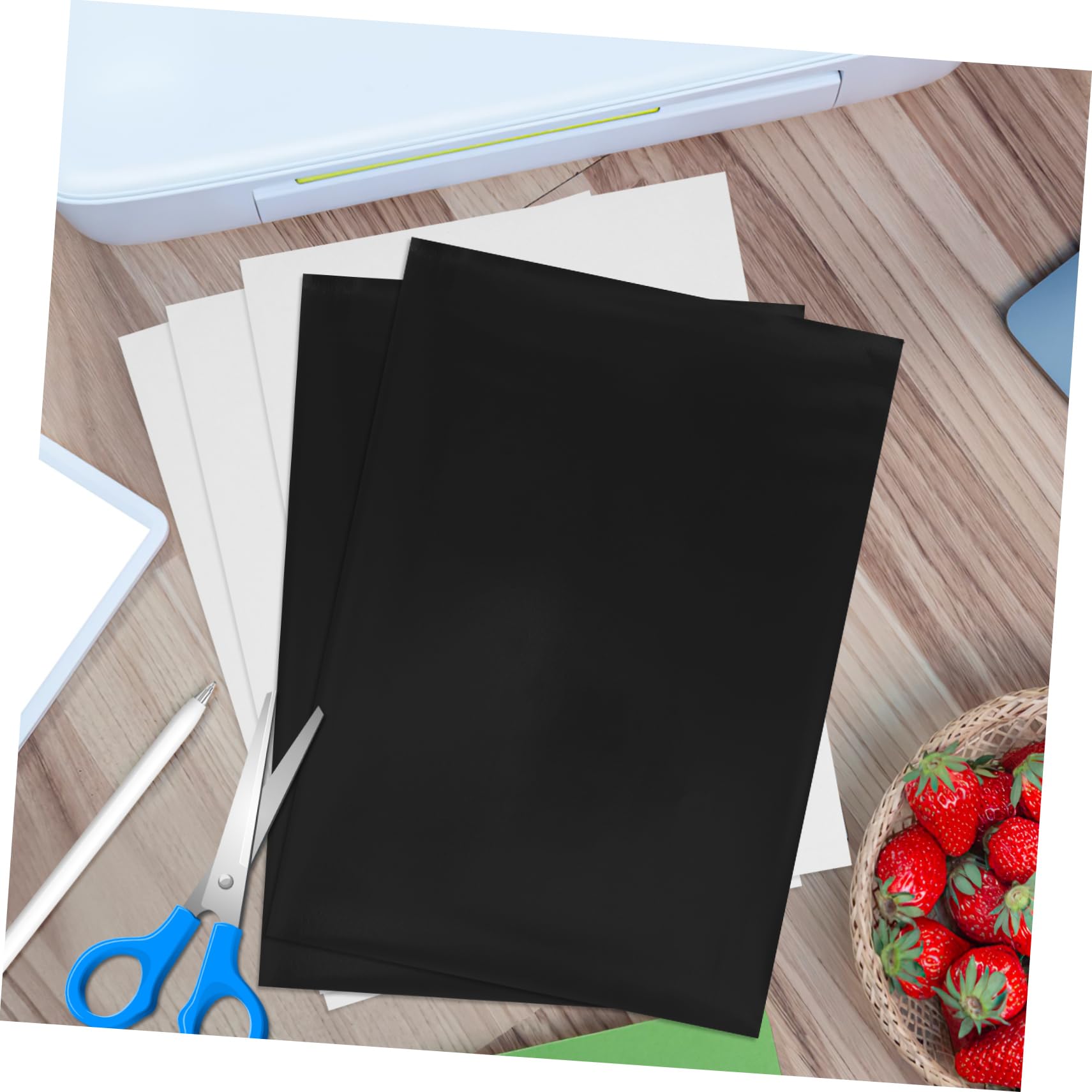 SHOWERORO Feuilles de Papier Magnétique pour Imprimante 10 Feuilles Faciles à Utiliser Adaptées Montage sur Tableau Blanc Ou Réfrigérateur