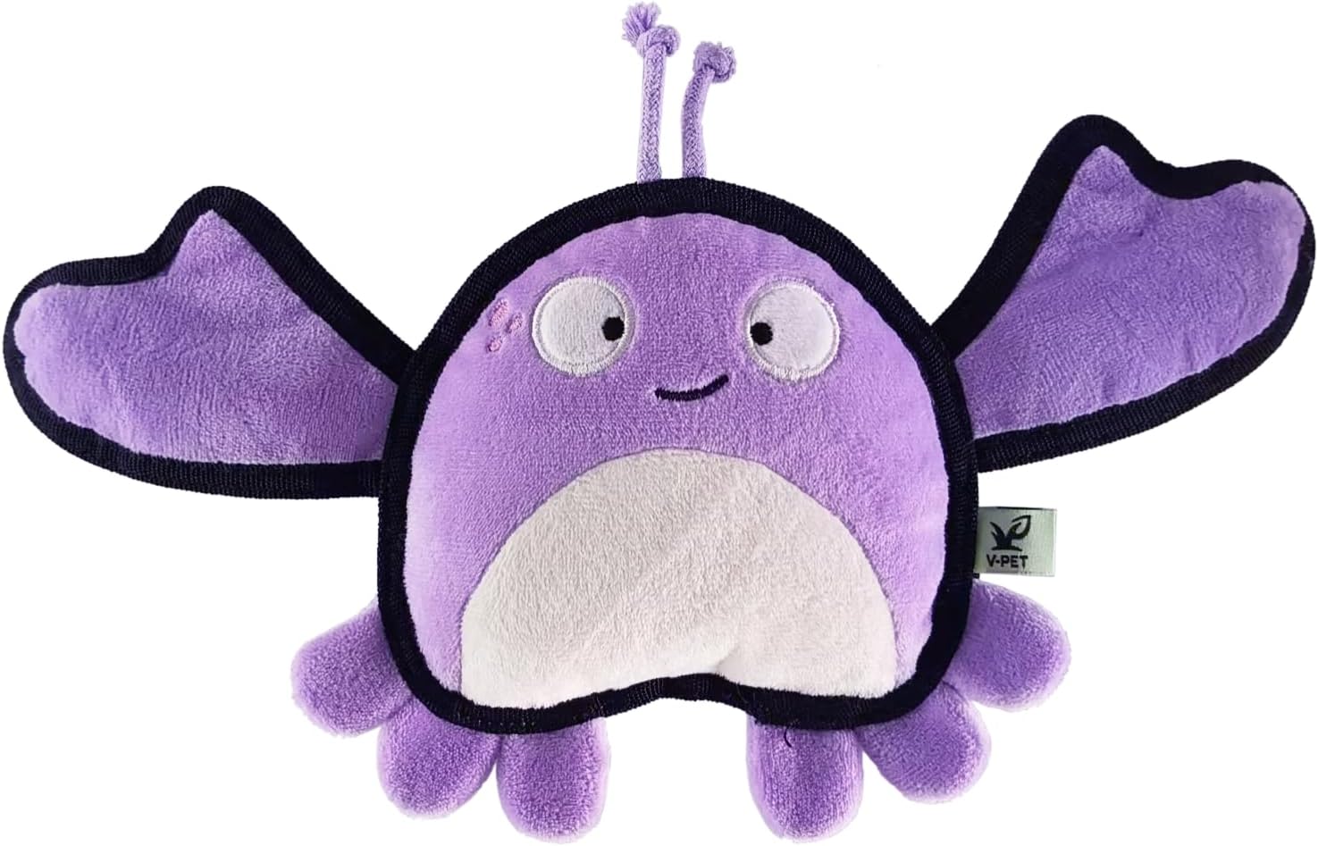 Dog Toy, Squeaky Plush Dog Toy, Rough & Tough Interactive Pet Toy, Recycled Fabric and Double Stitched (Crab)