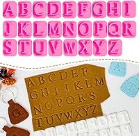 Xaekicr 26PCS Uppercase Alphabet Polymer Clay Cutters Set - Durable A-Z Tools for DIY Crafts, Leather, Fondant & Baking