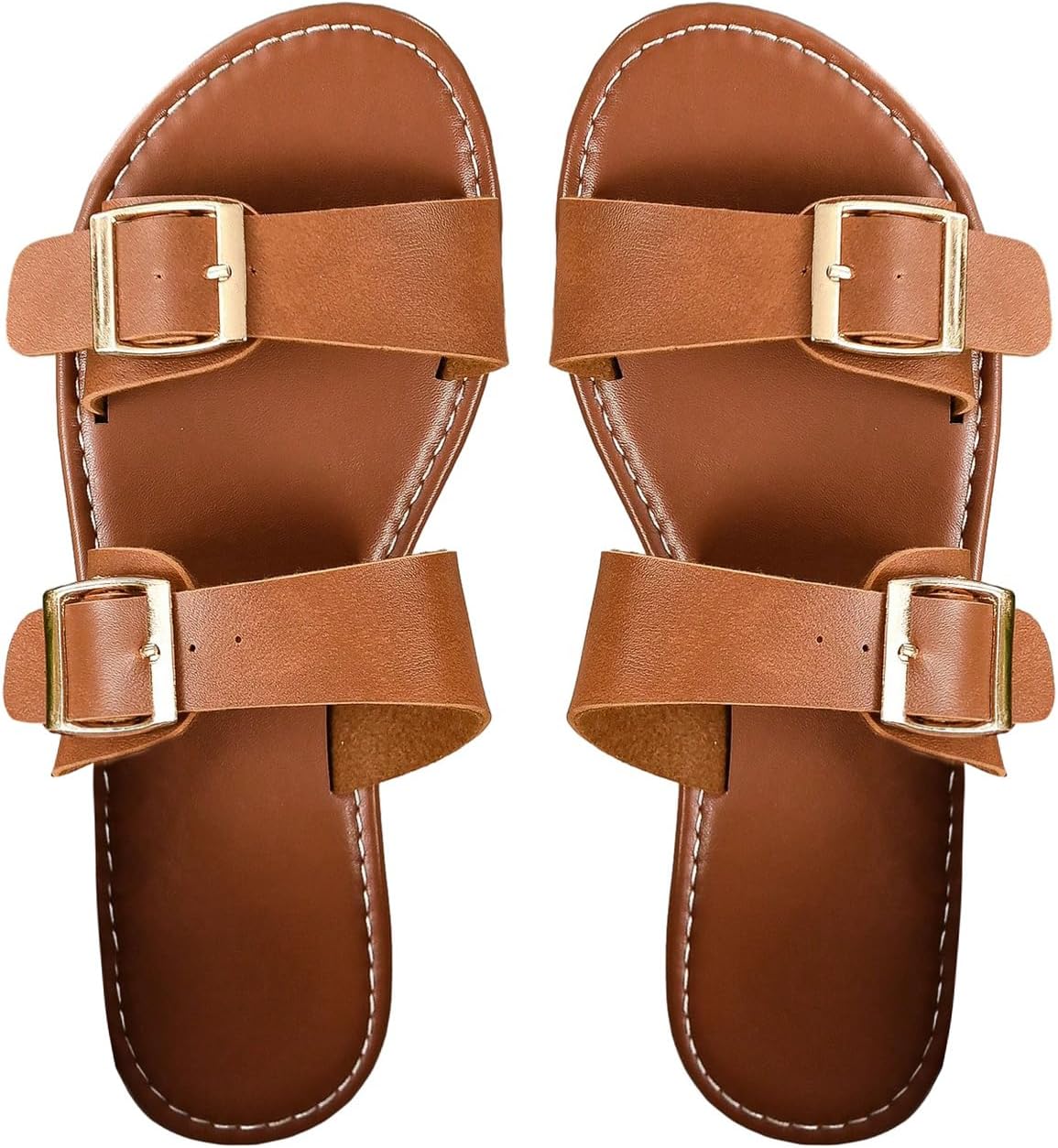 Sandals for women, buckle slides, summer outdoor beach shoes