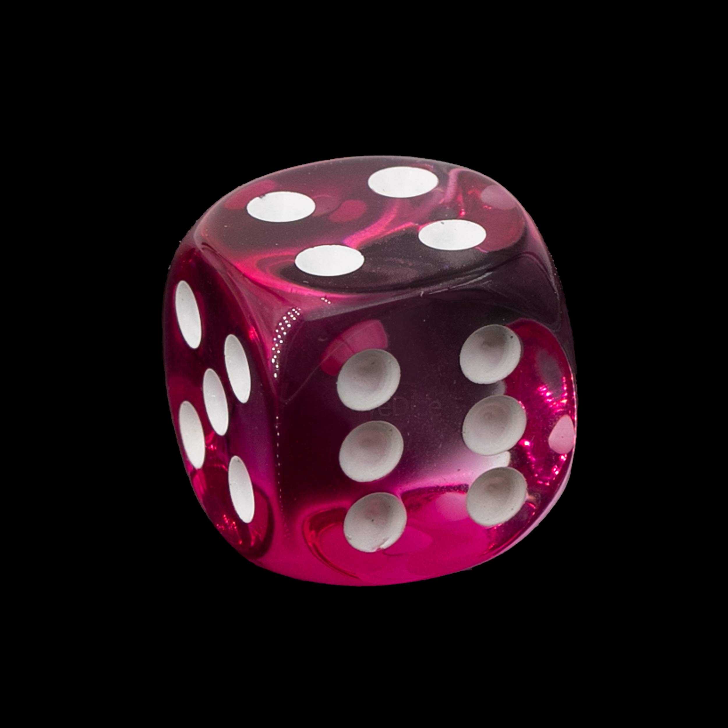 W6 Würfel Kanariengelb Rot/weiß - 5 Stück Made In Germany