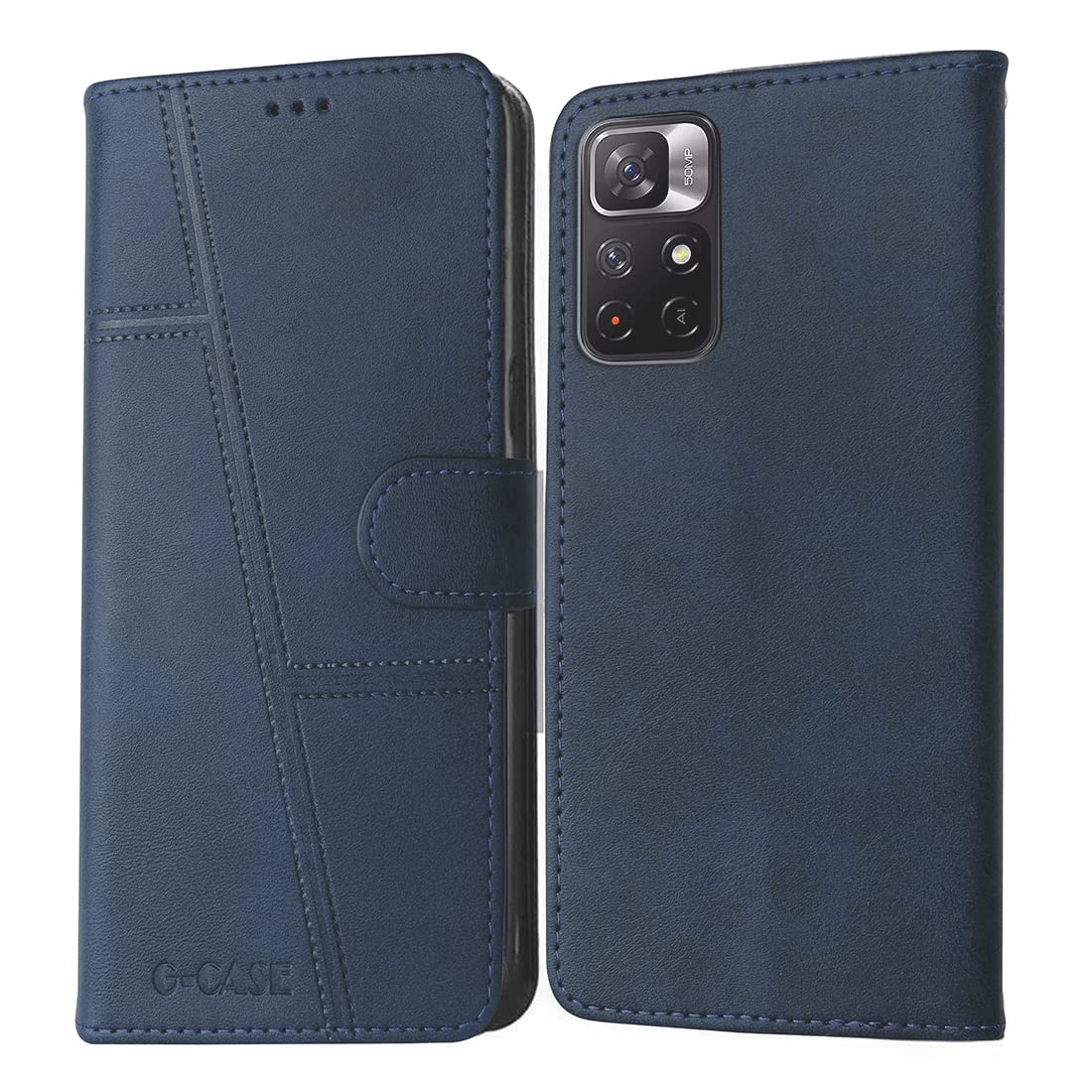 Leather Flip Cover for Redmi Note 11T 5G / Poco M4 Pro 5G - Brown -6 Leather Flip Cover for Redmi Note 11T 5G / Poco M4 Pro 5G - Brown -6