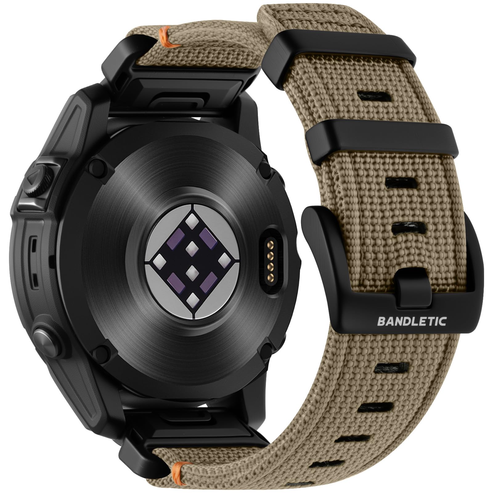 Bandletic Strap Compatible With Garmin Fenix 8/E 47mm/Fenix 7 Pro/Fenix 7/Fenix 6 Pro/Fenix 6/Fenix 5/Fenix 5 Plus, 22mm QuickFit Nylon Strap for Epix 2 Pro 47mm/Forerunner 965/955/945/Instinct 2/3