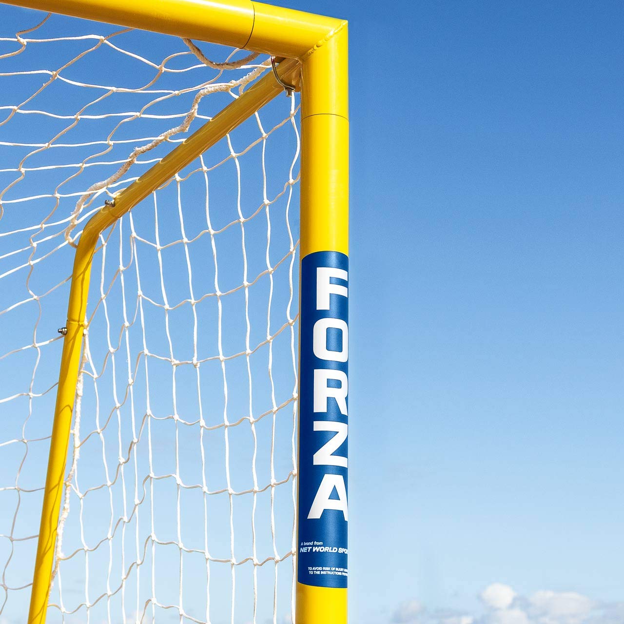 FORZA 3,66 m x 1,83 m Alu60 składana bramka do piłki nożnej | bramka do piłki nożnej na plażę i do ogrodu | słupki bramkowe dla dzieci | sprzęt treningowy piłkarski (para)