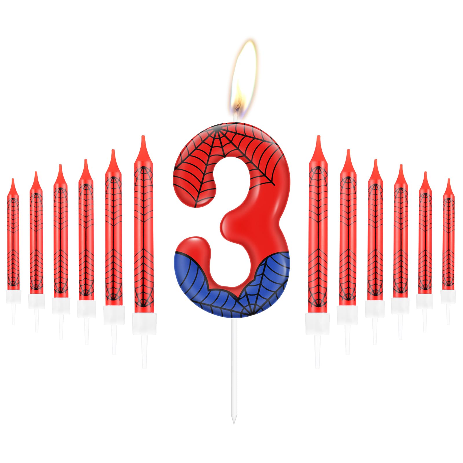 Yiran Candele di compleanno, Candele con numeri da 5cm, Candela numero 12, Candele in oro rosa, Candele di compleanno per torta, Candele per torte, decorazioni per feste (Numero 12