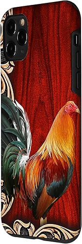 Vista 77 de Funda para iPhone 13 Pro Max Rooster wood - ROOSTER-PC