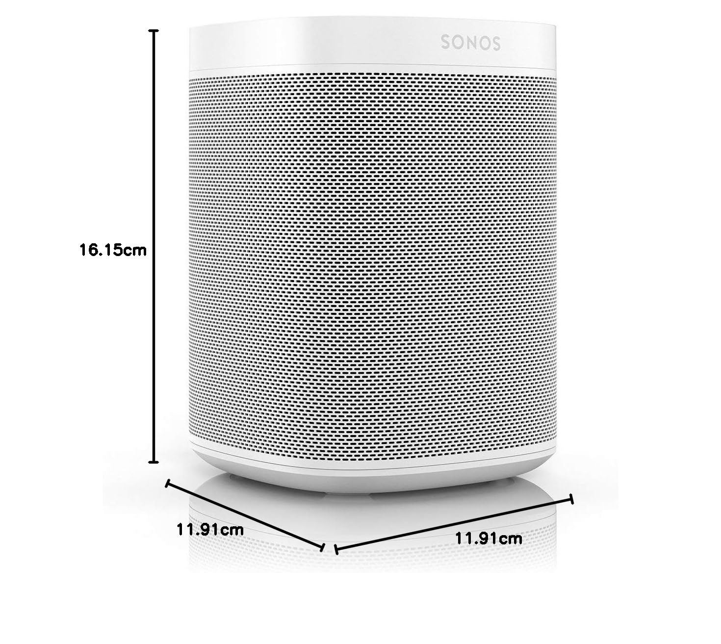 Sonos One Gen 2 Wireless Bookshelf Speaker with Voice Control