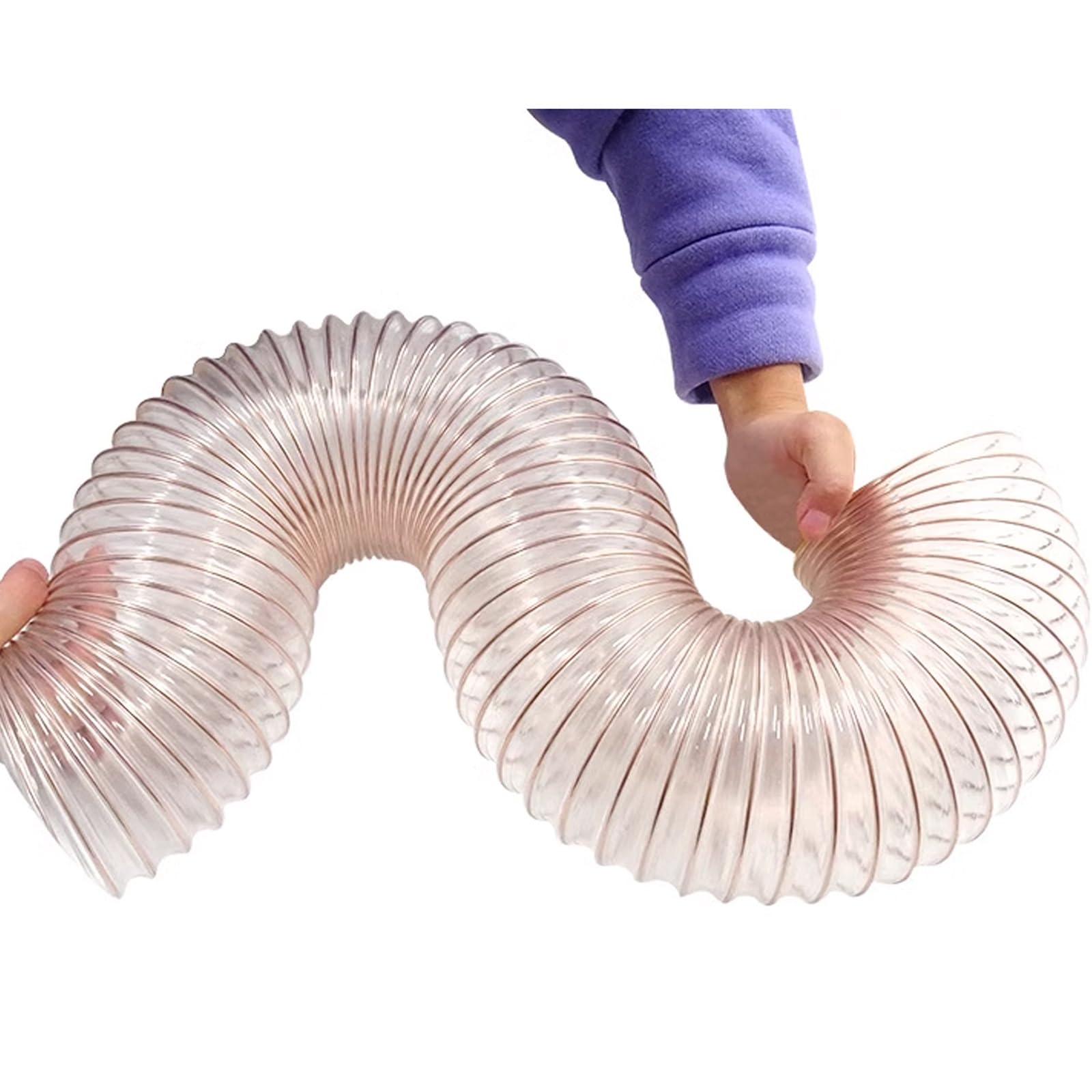Tuyau flexible polyuréthane aspiration poussières transparent résistant