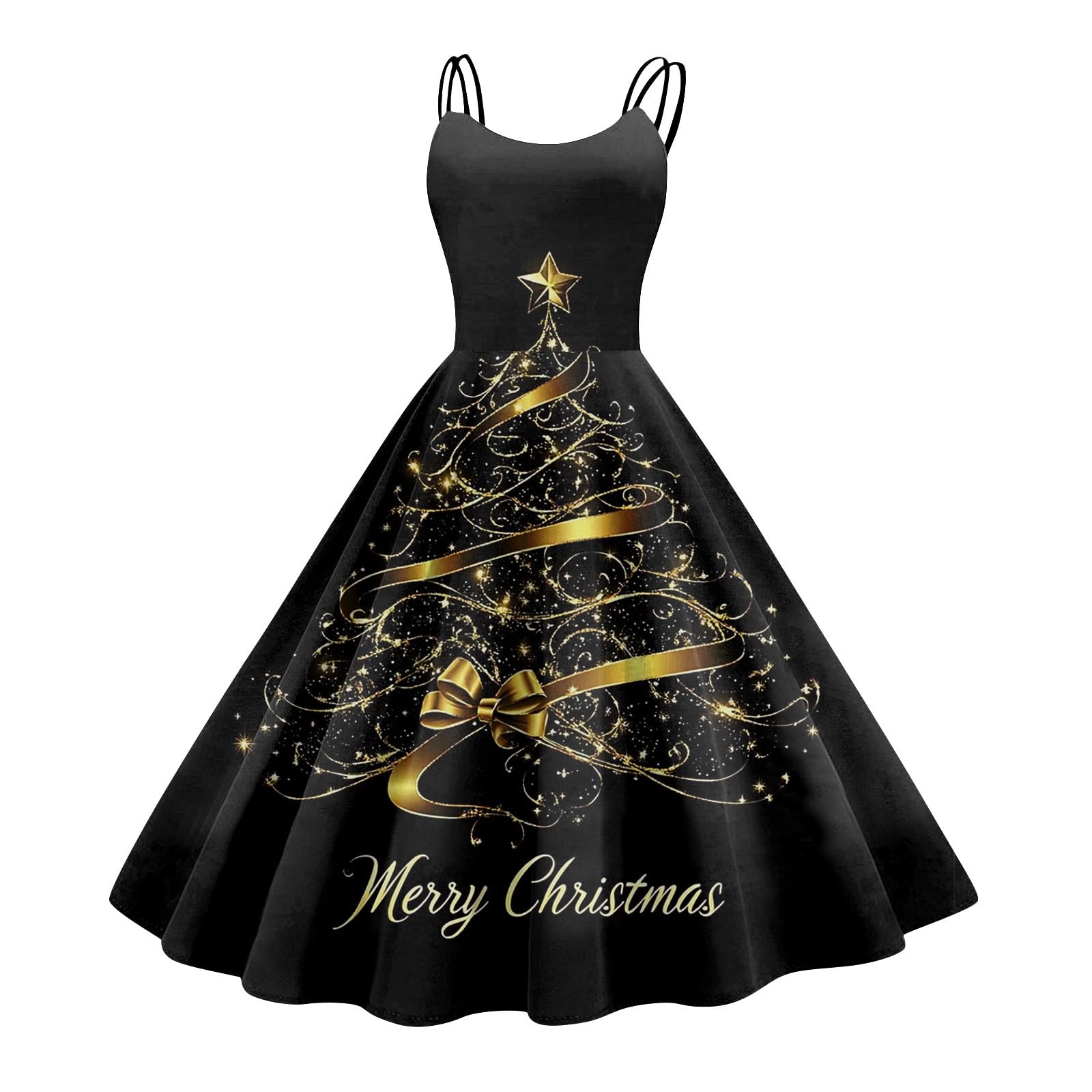 Womens Christmas Dresses Funny Adult Dresses Plus Size Family Reindeer Ugly — image 1