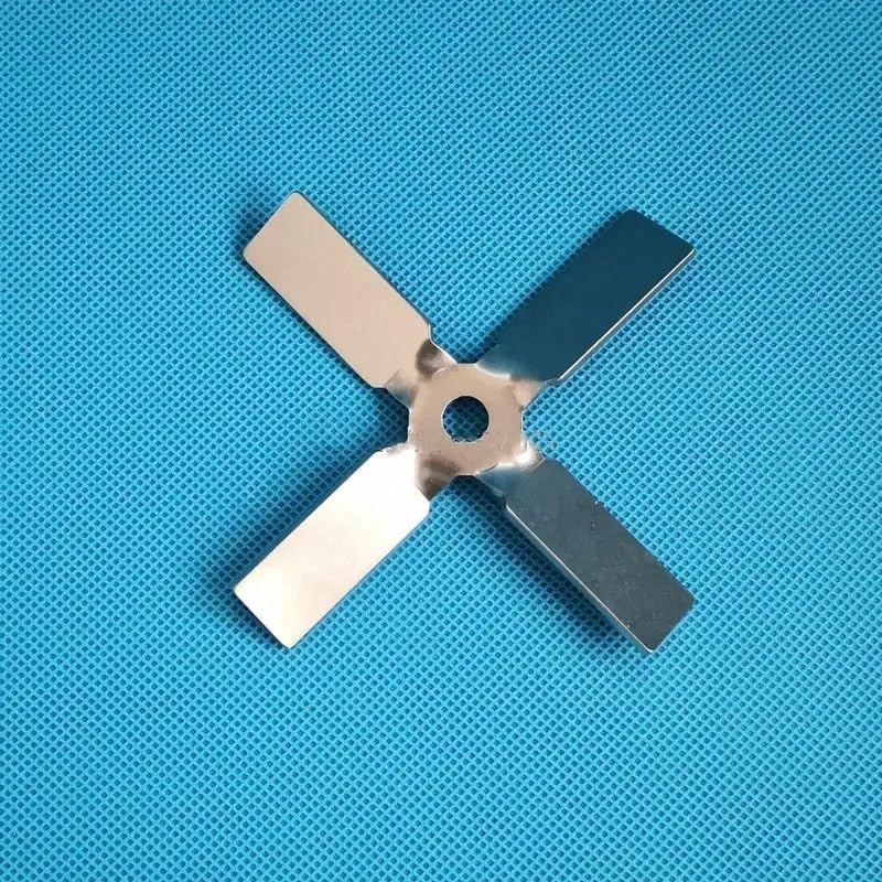Hélice de cuchilla mezcladora de laboratorio de acero inoxidable 304, cuchilla cruzada de 4 cm a 10 cm con cuatro cuchillas for equipo mezclador(6cm 30degree angle)
