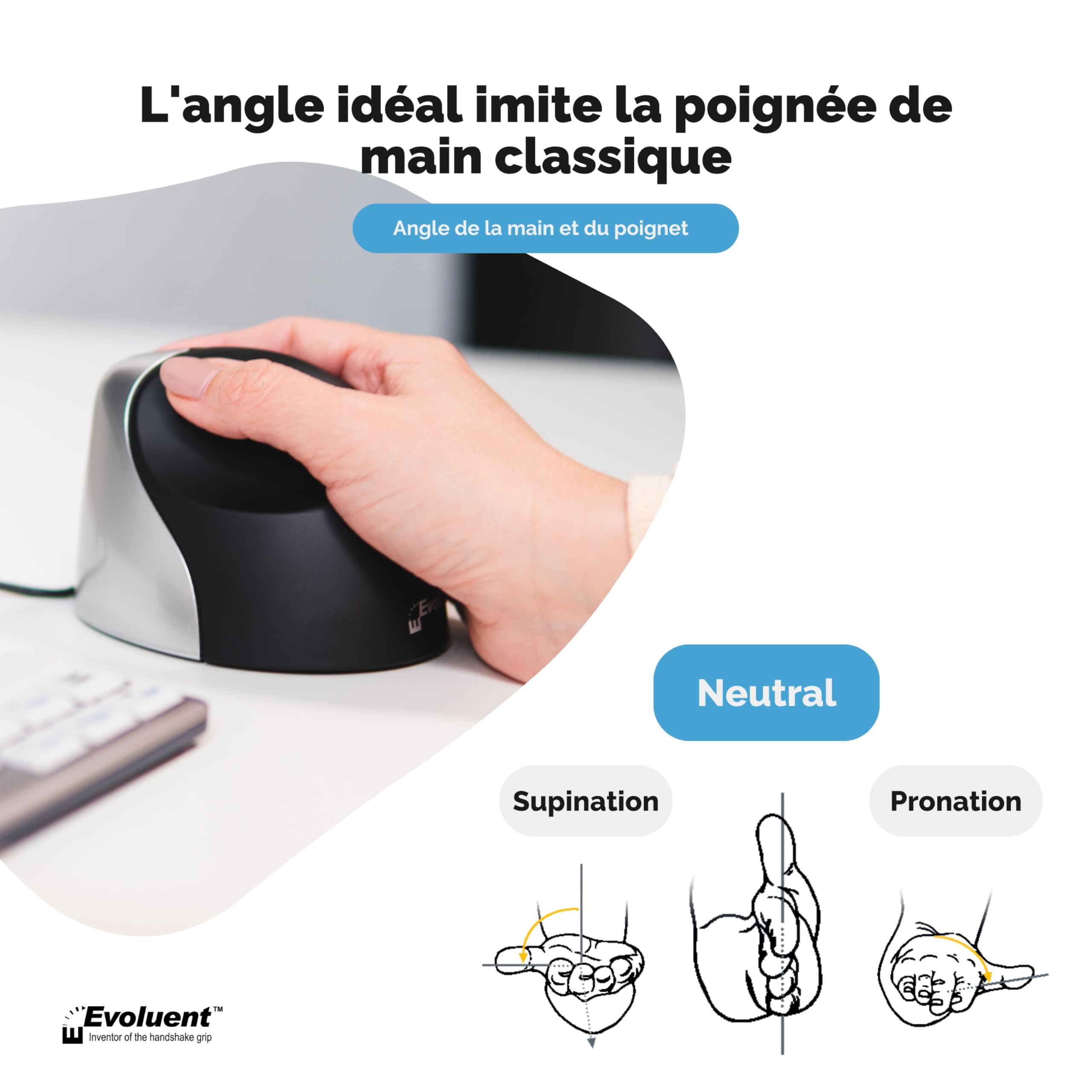 Evoluent VerticalMouse3 droitiers