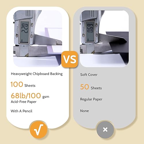 Miniatura 4 de Cuaderno de bocetos para dibujo, encuadernado en espiral, para niños, 5.5 x 8.5 pulgadas, tapa dura, libro de bocetos (68 libras3.53 ozm), cuaderno