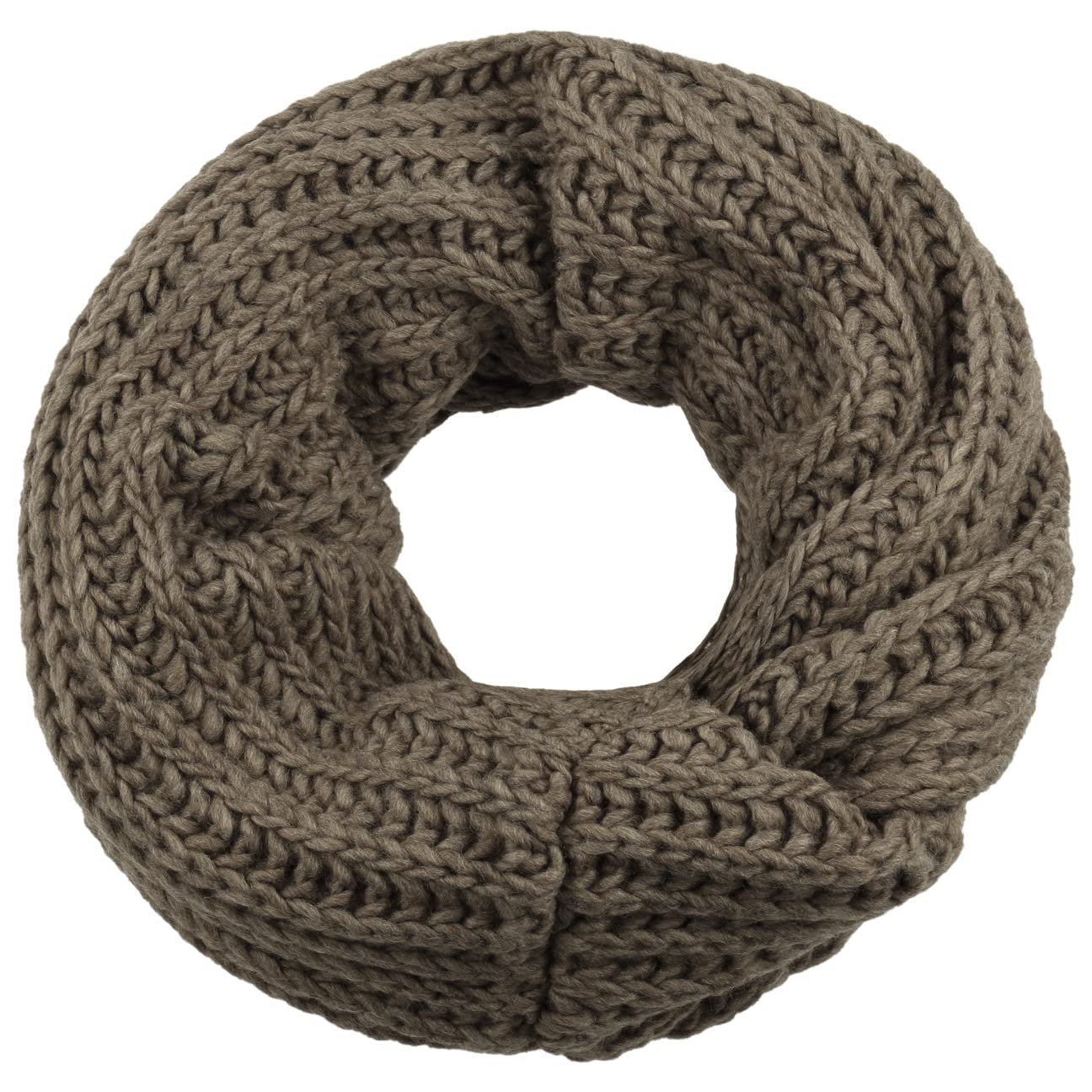 Lierys Jil bufanda circular punto liso Hecho en Alemania Unisex Otono Invierno