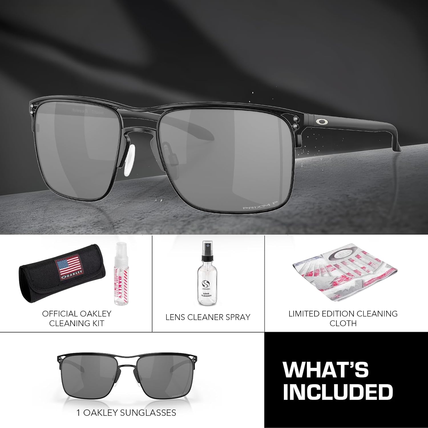 Oakley HOLBROOK TI OO6048 Square Shape Sunglasses With Official Eyewear Kit