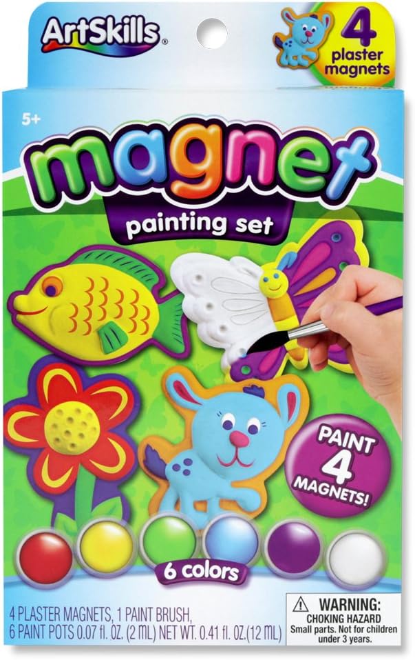 ArtSkillsPaint Your Own Magnets - 4 CT