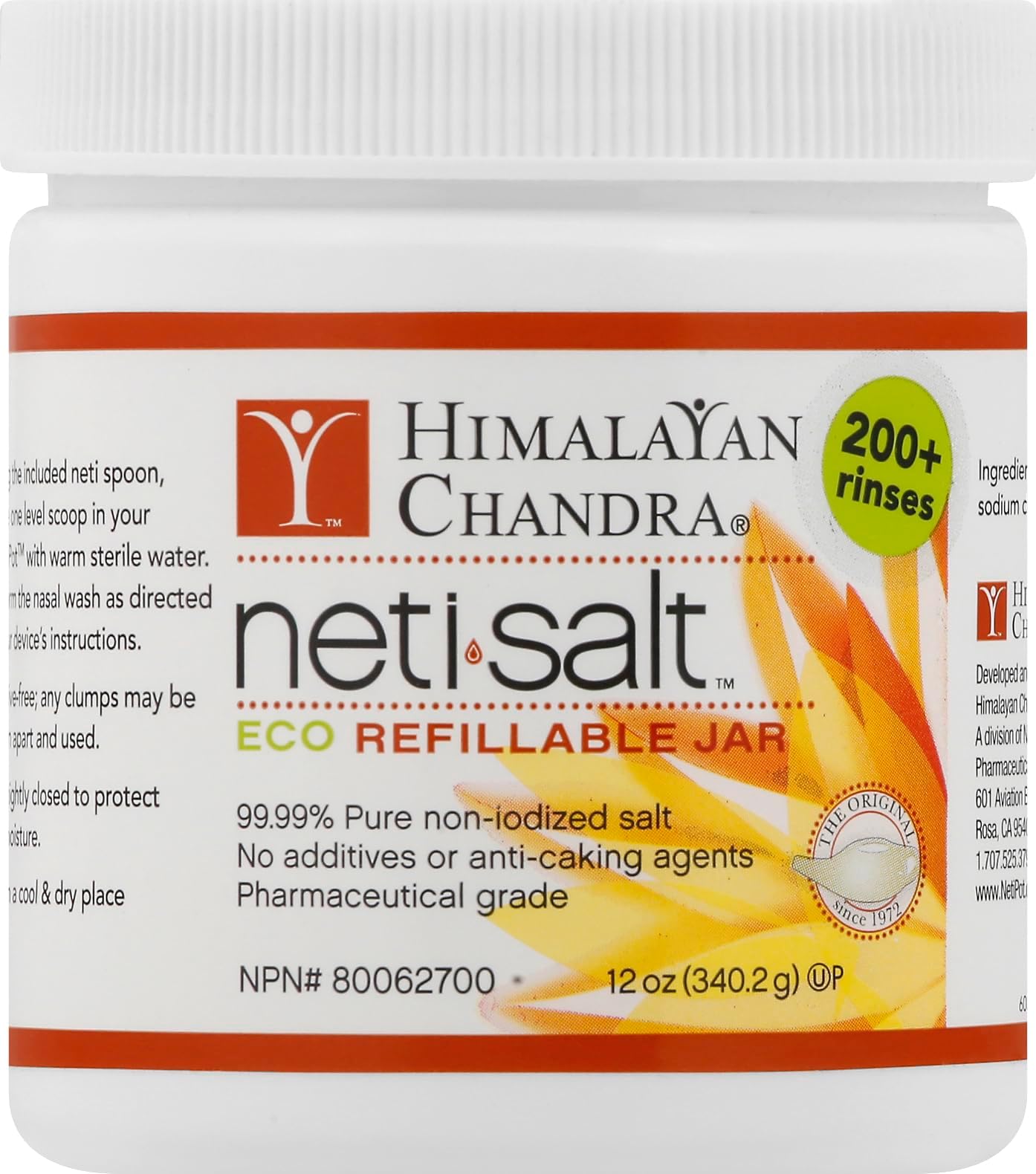 Himalayan Chandra Neti Pot Salt Jar, 12 oz