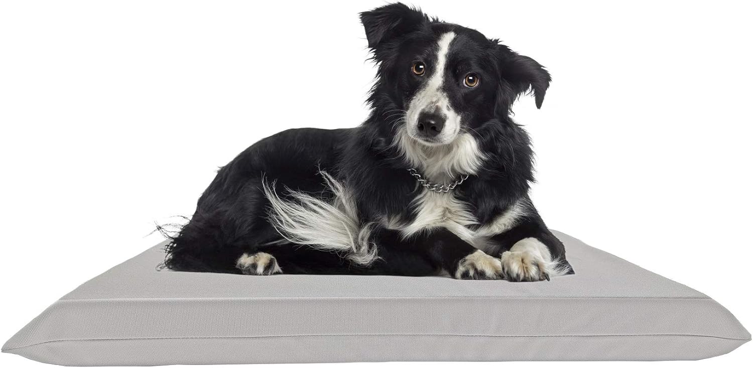 Waterproof Soft and Durable Gray Elastic Machine-Washable Large Size Dog Bed Cover (48"x29")