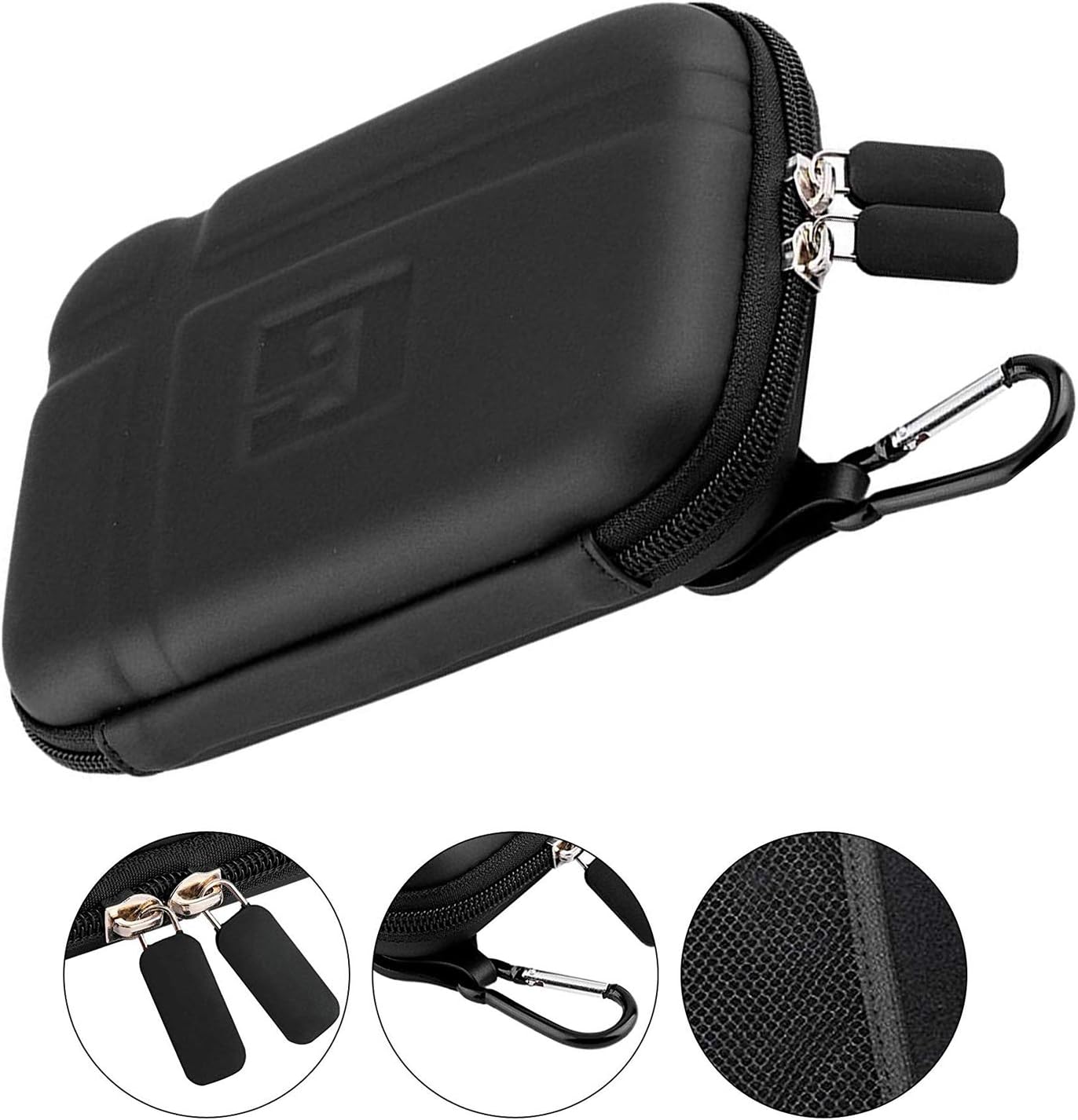 5 Inch Gps Case GPS Carrying Case Hard Shell Case for Garmin Drive 50 Garmin nüvi 2555LMT drive smart 50 57LM 2595 LMT 2539LMT 1490LMT 1450LMT TOMTOM Vehicle GPS Navigator and Accessories Black