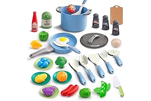 Exceptional Educational 35-Piece Kitchen Playset for Budding Chefs: Nurturing Play and Imagination