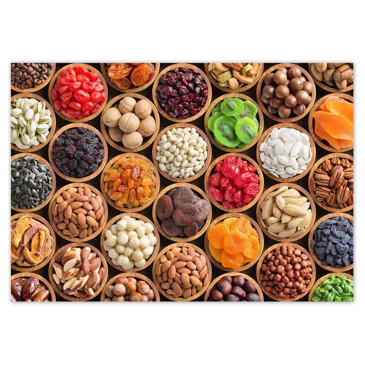 H9560M_TV5BD Papier peint intissé Motif fruits secs et noix 416 x 290 cm