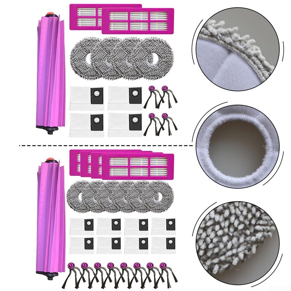 Set di pezzi di ricambio per aspirapolvere robot Eureka J15 Evo Ultra, tra cui spazzole, filtro, panno e sacchetti per la polvere per una pulizia uniforme (B)