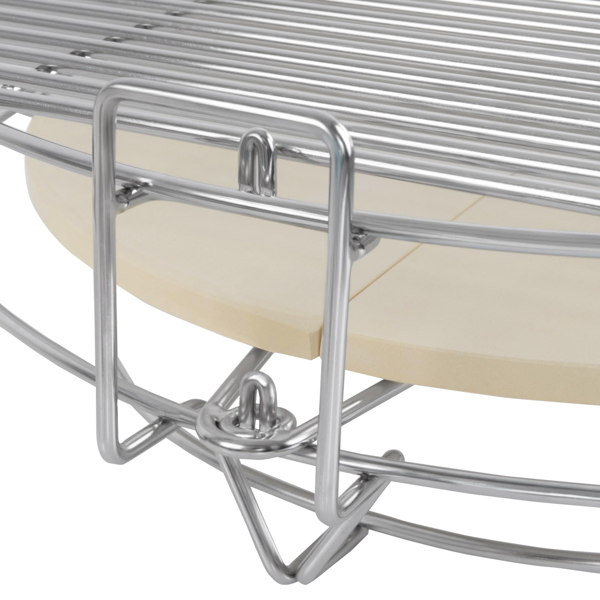 BBQ-Toro Sistema de cocción flexible para parrilla Kamado, diámetro de 52 cm, accesorio de parrilla de acero inoxidable de 3 niveles con parrilla y piedra para pizza, accesorios Kamado, accesorios