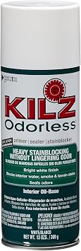 Kilz 10444 Odorless Primer, White, 13-oz. Aerosol - Quantity 1