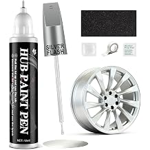 Amiss Sliver Flash Rim Repair Kit, Wheel Paint and Rim Paint Touch Up Pen for Curb Rash, Universal Alloy Wheel Scratch Repair for Scratches and Scuffs, Car Accessories (Sliver Flash)