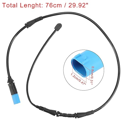 Miniatura 3 de X AUTOHAUX Reemplazo del sensor de desgaste de la pastilla de freno electrónica trasera del automóvil 34356870350 para BMW X3 2018-2022