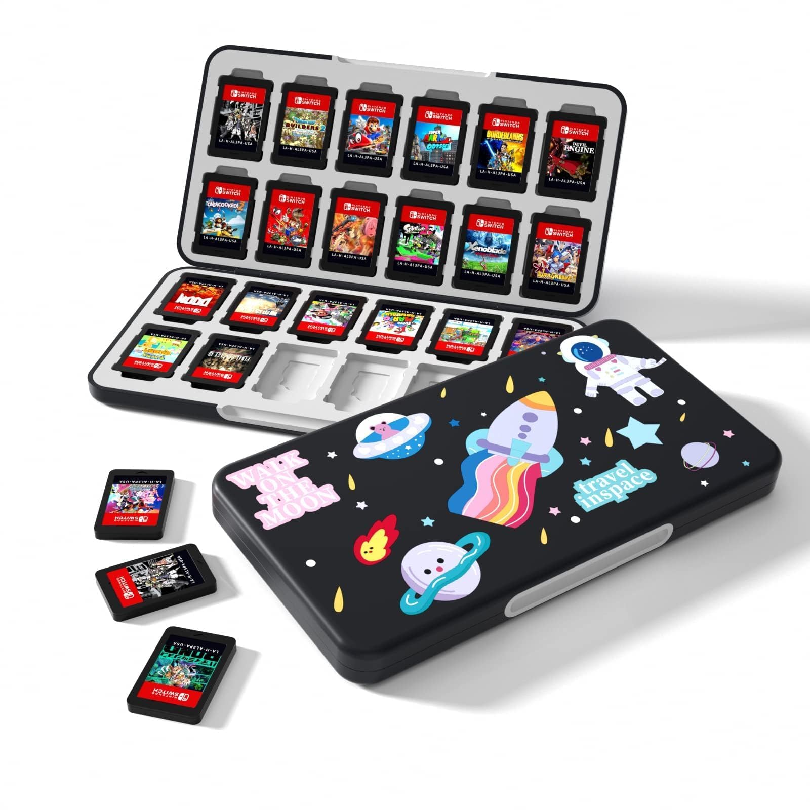 Amazon.com: NANANINO Switch Game Case 24 Slots, Hard Shell Game