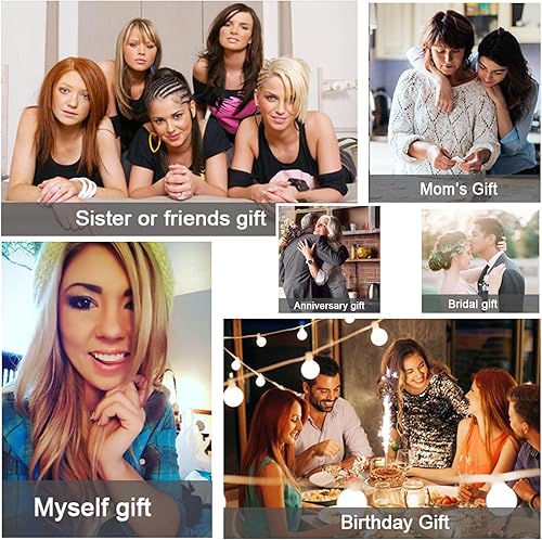 Miniatura 7 de Genuine Pearl Necklace and Earring Set for Women Sterling silver White Black Pearl Jewelry Set Mother Brides Wedding