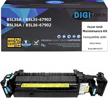 B5L35A B5L36 Fuser Maintenance Kit 110V 220V Replacement for HP B5L35-67902 B5L36-67902 Compatible with Color LaserJet Enterprise M552 M553 Flow MFP M577 150K High Yield
