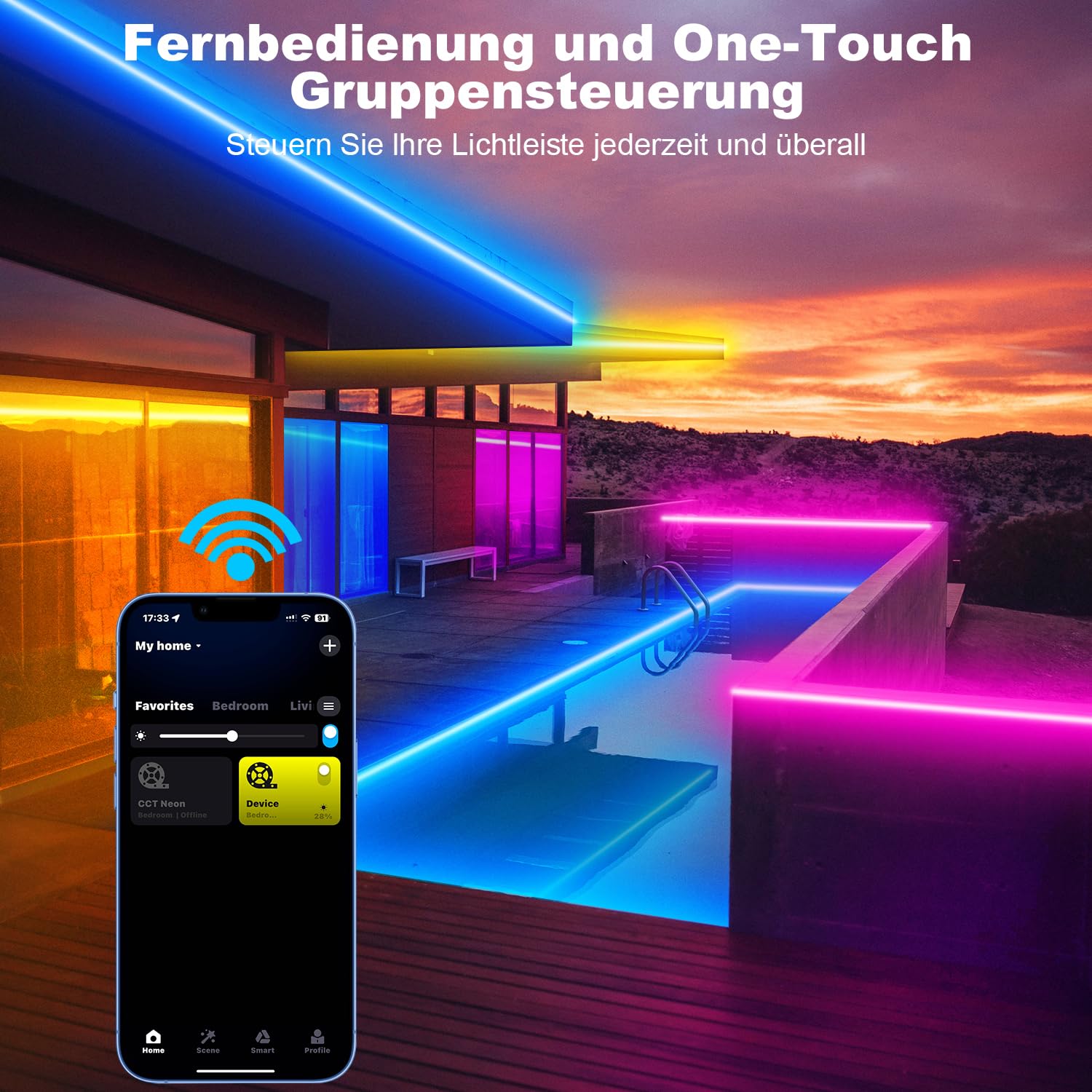 Donkergroene buitenverlichting Wifi bestuurbaar Smart kopen Donkergroene buitenverlichting Wifi bestuurbaar Smart kopen