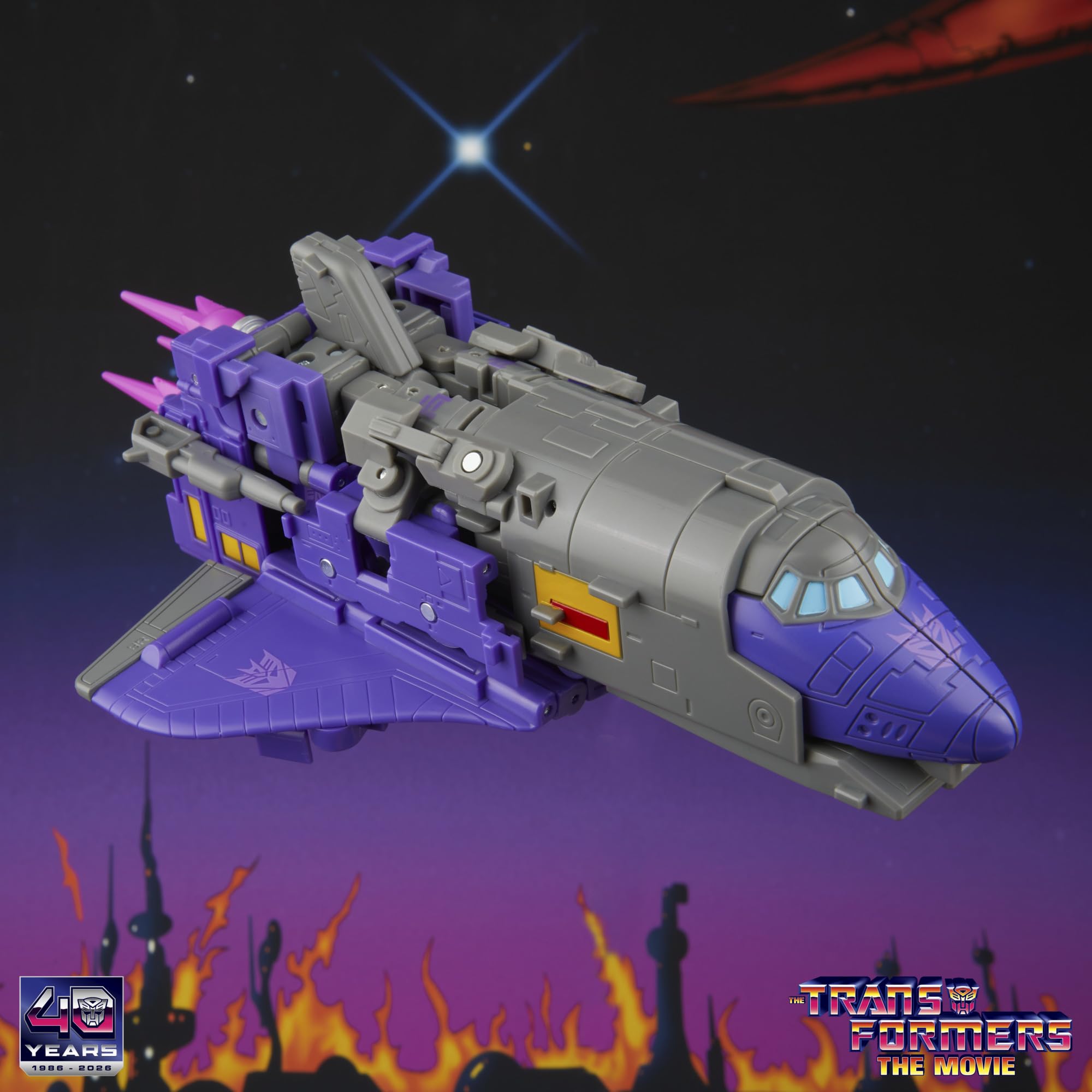 Astrotrain klasy Leader z kolekcji Transformers Studio Series z filmu "The Transformers: The Movie", 17-centymetrowa przekształcająca się figurka, zabawkowe roboty dla dzieci w wieku od 8 lat | Transformers Studio Series 20.3 cm figurka klasy lidera (2026