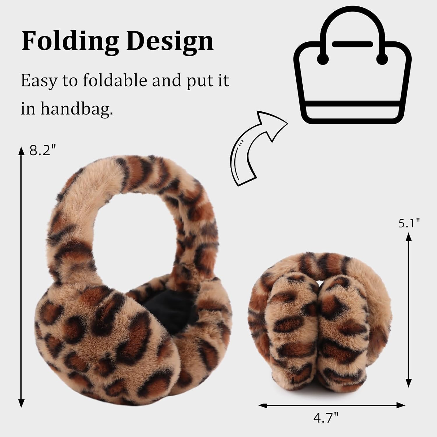 Yuoahcn Women Winter Ear Muffs Faux Fur Warm Earmuffs Lady Girls Plush Ear Warmers Outdoor Ear Covers Headband - Image 2