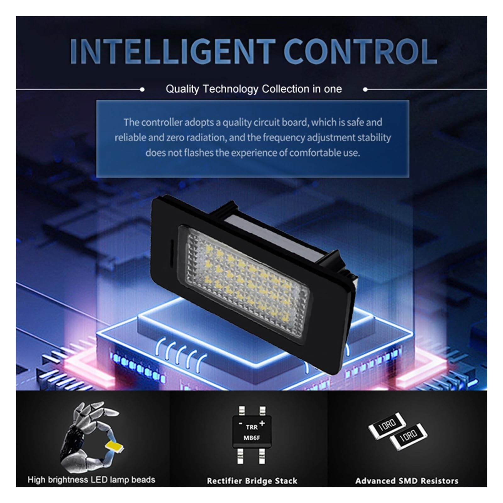 For Volkswagen Sharan 7N 2011+ Auto Canbus Nessun Errore Luminoso LIGHT Luci di Segnalazione Numero di Licenza Luce Targa DC12V Bianco