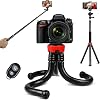 Phone Tripod, Orthland Mini Tripod Flexible Camera Tripod 360° Rotation with Bluetooth Control and Extension Selfie Stick for Sony Nikon DSLR & SamsungiPhoneHuawei