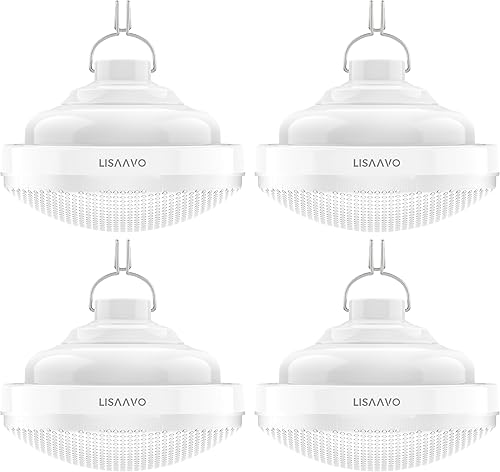 Luz de tienda recargable 2400mAh impermeable para camping, al aire libre, corte de energía (paquete de 4)