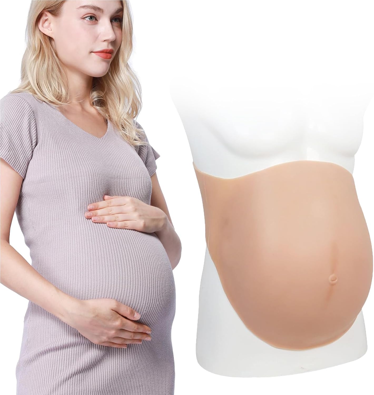 Ultra Realistic Silicone Maternity Belly Artificial Prosthetic Pregnancy Prop Fake Pregnancy Belly Prosthetic for Film