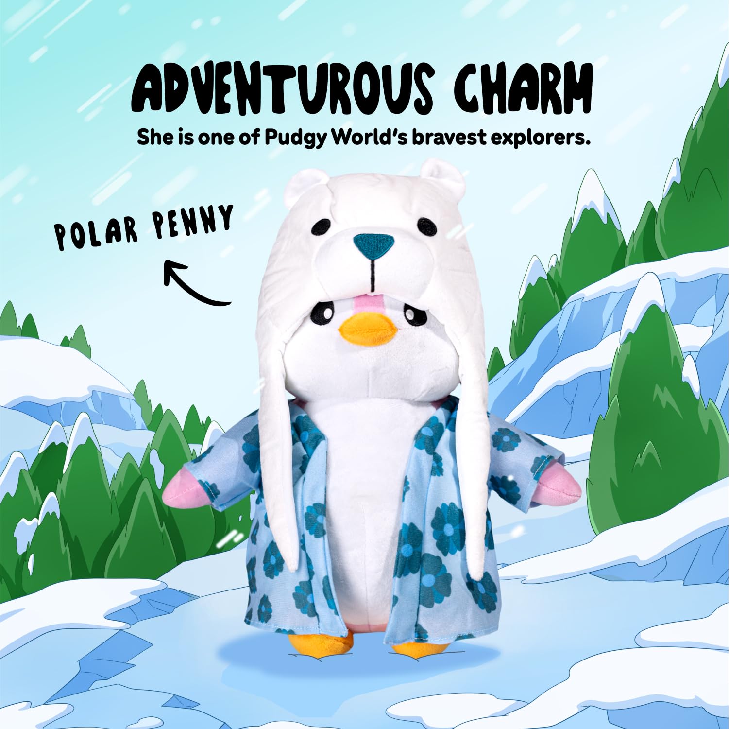 Amazon.co.jp: Pudgy Penguins 抱きしめられるぬいぐるみ ポーラー
