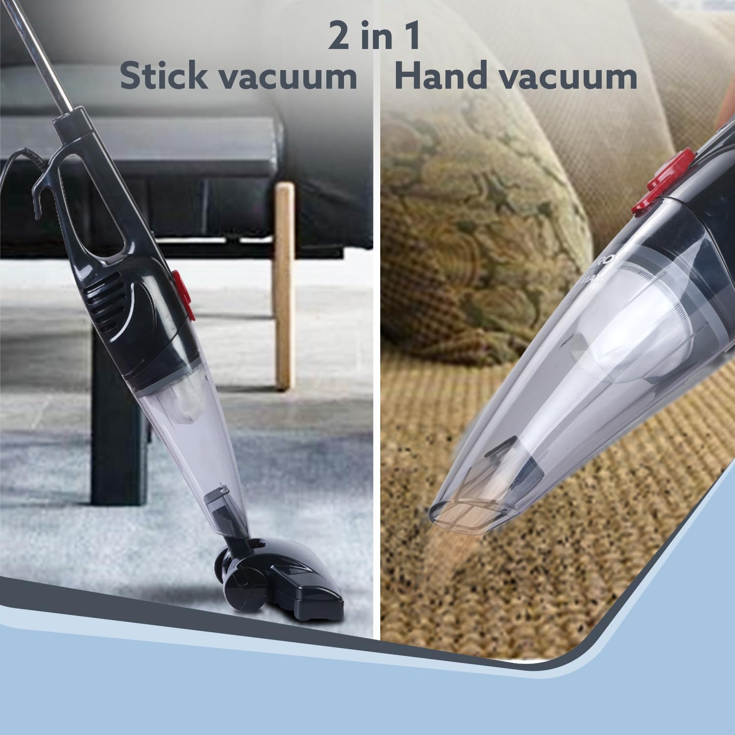 Generic Upright Vacuum Cleaner, 2-in-1, Handheld & Stick for Home and Office Use, 800 Watts