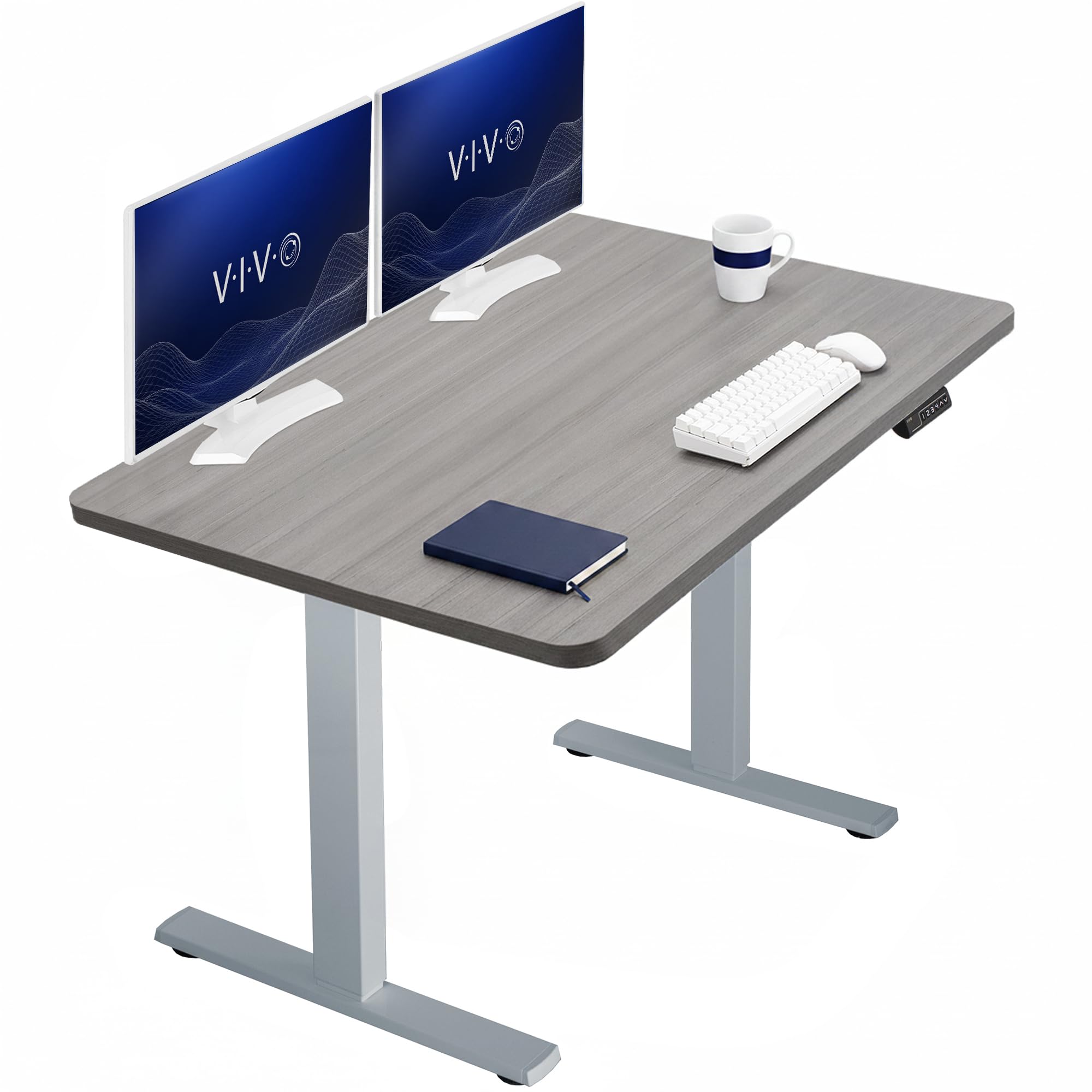VIVO Dark Gray 48 x 30 in Standing Desk, DESK-KIT-1G5G