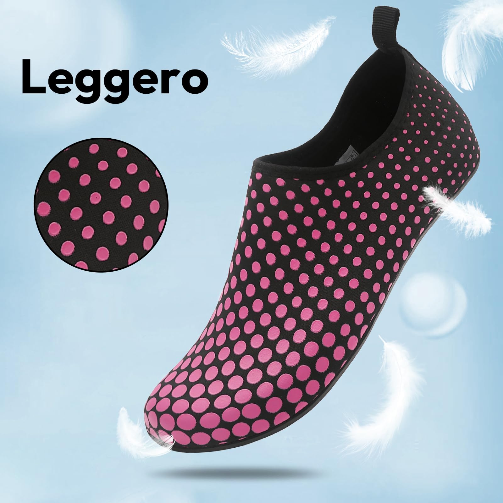 Donna Uomo Scarpe da Scoglio Scarpe da Immersione Antiscivolo Water Shoes Scarpe da Acqua per Spiaggia Surf Bagno Snorkel Yoga Sport Acquatici Gr.34-47 EU