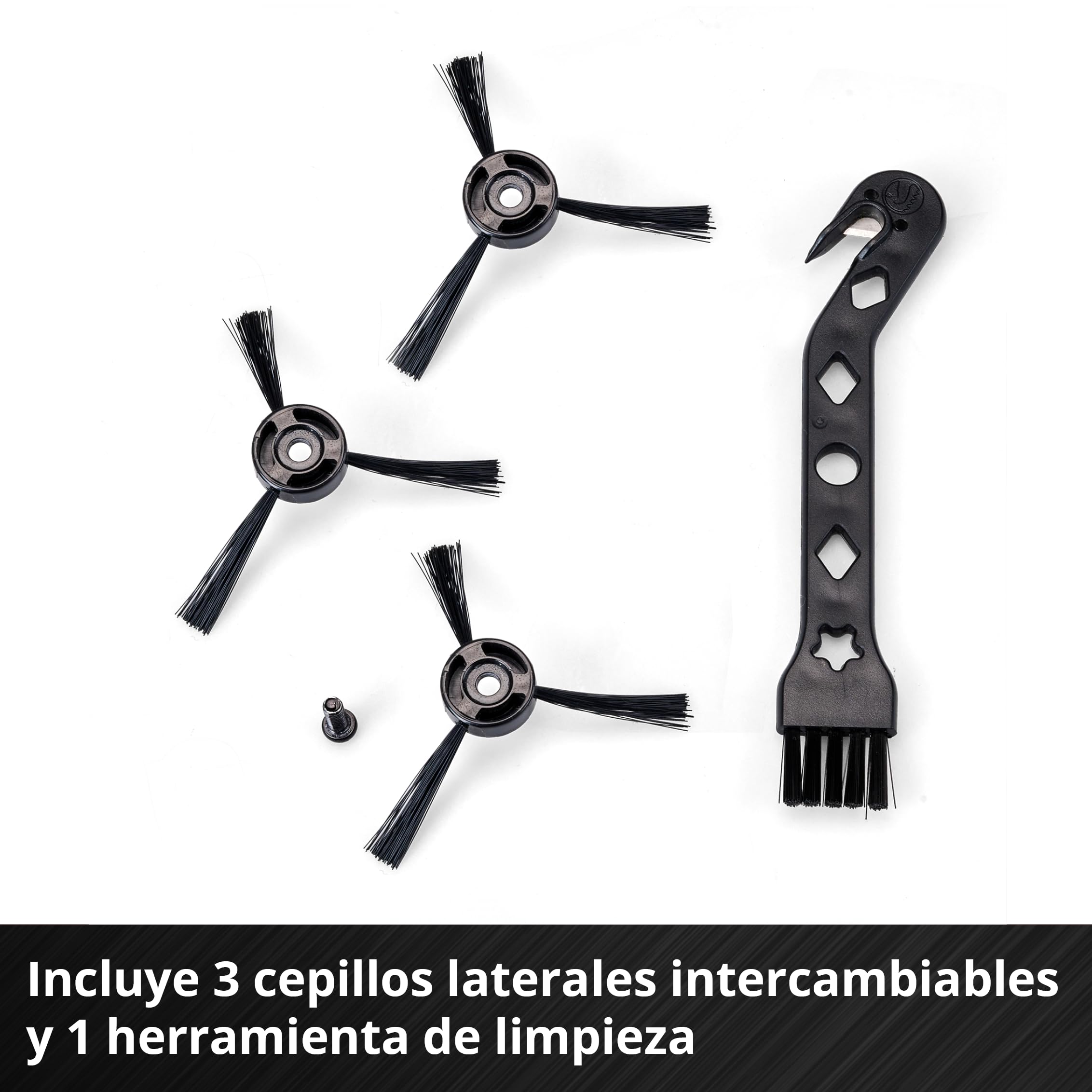 Escoba con batería TE-FS 18 Li-Solo Power X-Change de Einhell (18 V, rodillo de barrido de 250 mm de ancho, labio de limpieza, mango telescópico, sin bolsa, luz LED, incl. accesorios, sin batería)